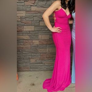 pink prom dress